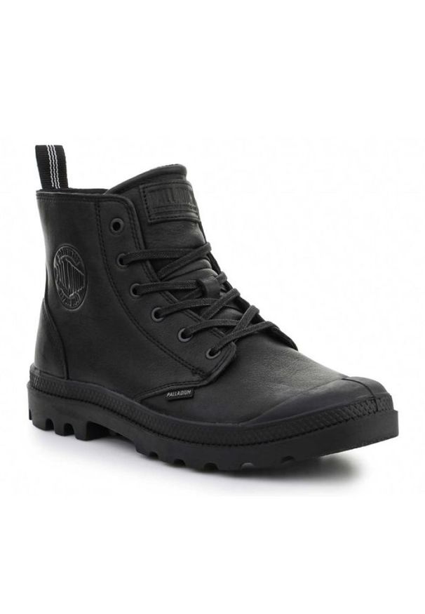 Buty Palladium Pampa Zip Lth Ess M 76888-008-M czarne. Okazja: na co dzień. Kolor: czarny. Materiał: guma, skóra, materiał. Szerokość cholewki: normalna