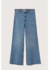 mango - Mango jeansy Catherin damskie high waist. Stan: podwyższony. Kolor: niebieski #8