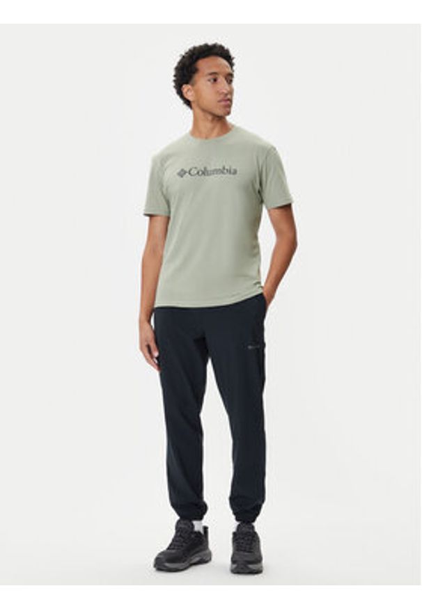 columbia - Columbia T-Shirt Csc Basic Logo™ 1680053 Zielony Regular Fit. Kolor: zielony. Materiał: bawełna