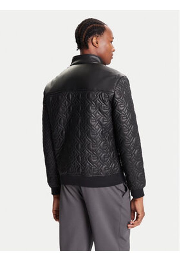 Guess Kurtka z imitacji skóry M5BL2E W1050 Czarny Regular Fit. Kolor: czarny. Materiał: skóra