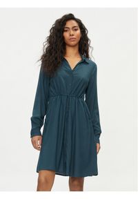 Pieces Sukienka koszulowa 17140730 Zielony Regular Fit. Kolor: zielony. Materiał: wiskoza. Typ sukienki: koszulowe