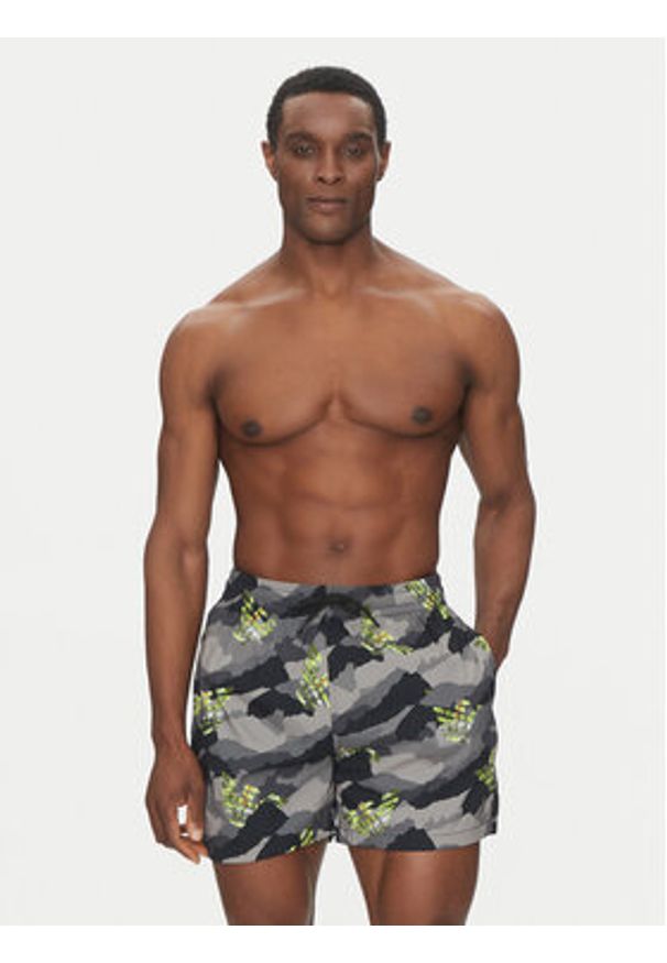 Emporio Armani Underwear Szorty kąpielowe EM000688 AF12340 FC118 Czarny Regular Fit. Kolor: czarny. Materiał: syntetyk
