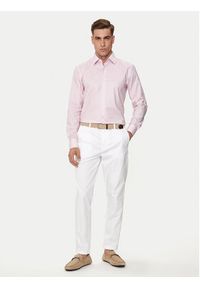 BOSS - Boss Chinosy Kaiton 50505392 Biały Slim Fit. Kolor: biały. Materiał: bawełna