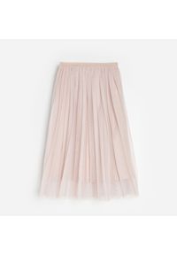 Reserved - Plisowana spódnica - Beżowy. Kolor: beżowy #1