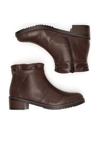 Rieker Botki Y0551-25 Brązowy. Kolor: brązowy. Materiał: materiał #5