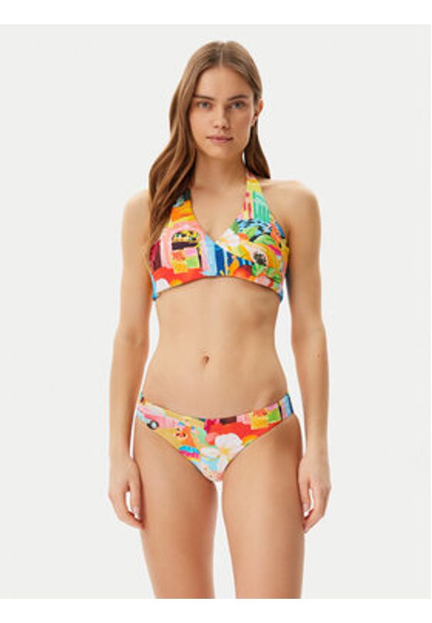 Seafolly Dół od bikini Cuba 40473-231 Kolorowy. Materiał: syntetyk. Wzór: kolorowy