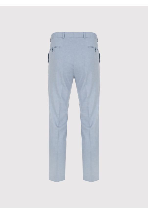 Pako Lorente - PAKO LORENTE – Jasnoniebieskie spodnie ganiturowe. Kolor: niebieski. Materiał: poliester, wiskoza. Wzór: gładki. Styl: młodzieżowy, elegancki