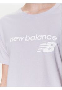 New Balance T-Shirt Stacked WT03805 Fioletowy Relaxed Fit. Kolor: fioletowy. Materiał: bawełna #5
