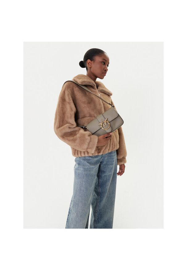 Pinko - Torebka PINKO. Kolor: szary