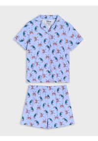 Sinsay - Piżama dwuczęściowa zapinana na guziki Stitch - błękitny. Kolor: niebieski