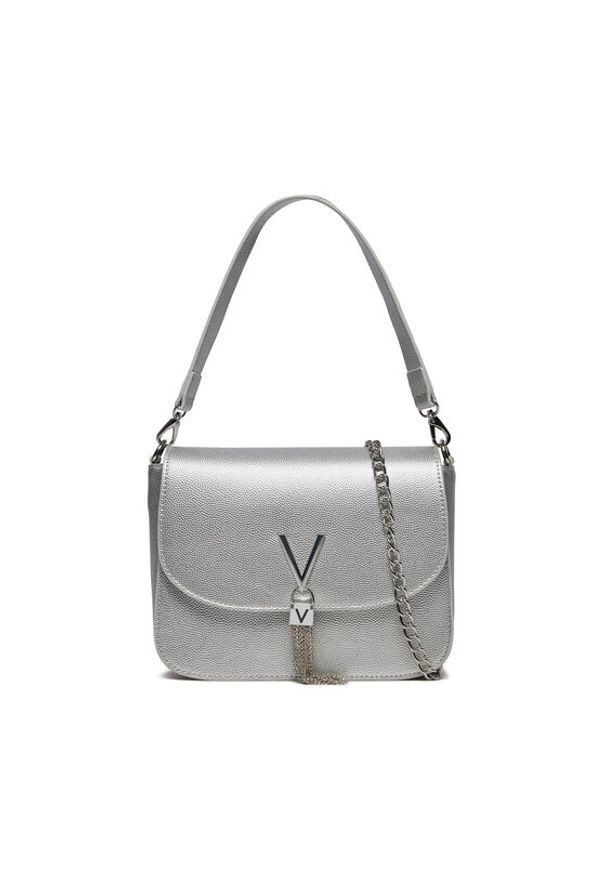 VALENTINO - Valentino Torebka Divina VBS1R404G Srebrny. Kolor: srebrny. Materiał: skórzane