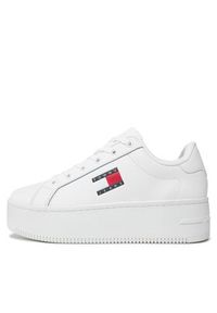 Tommy Jeans Sneakersy Tjw Flatform Ess EN0EN02518 Biały. Kolor: biały