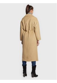 Ba&sh Płaszcz wełniany Kate 1E22KATE Brązowy Regular Fit. Kolor: brązowy. Materiał: wełna #2