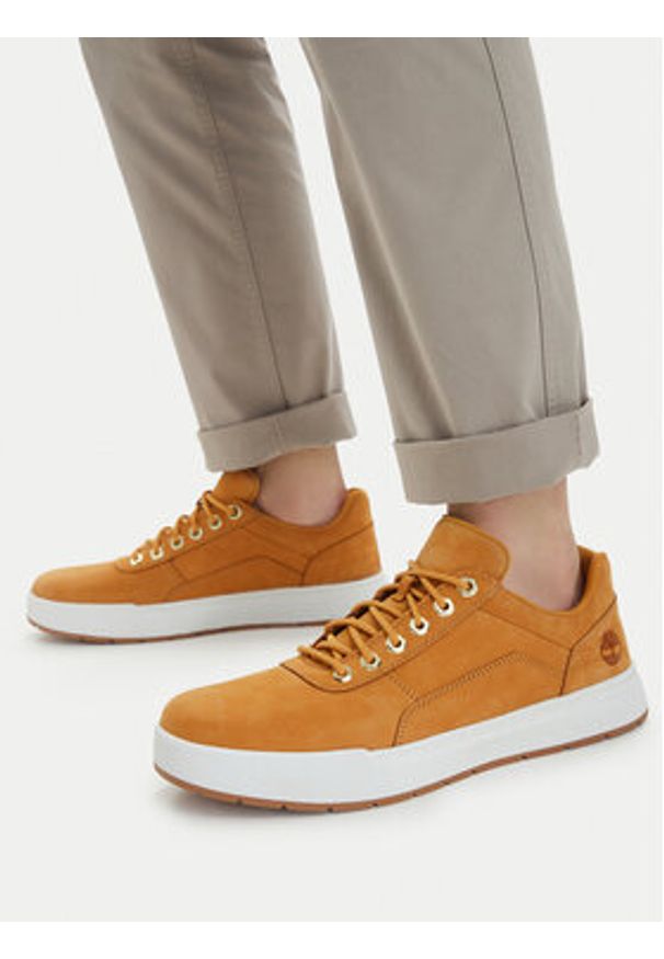 Timberland Sneakersy TB0A6GBH7541 Brązowy jasny. Kolor: brązowy. Materiał: nubuk, skóra
