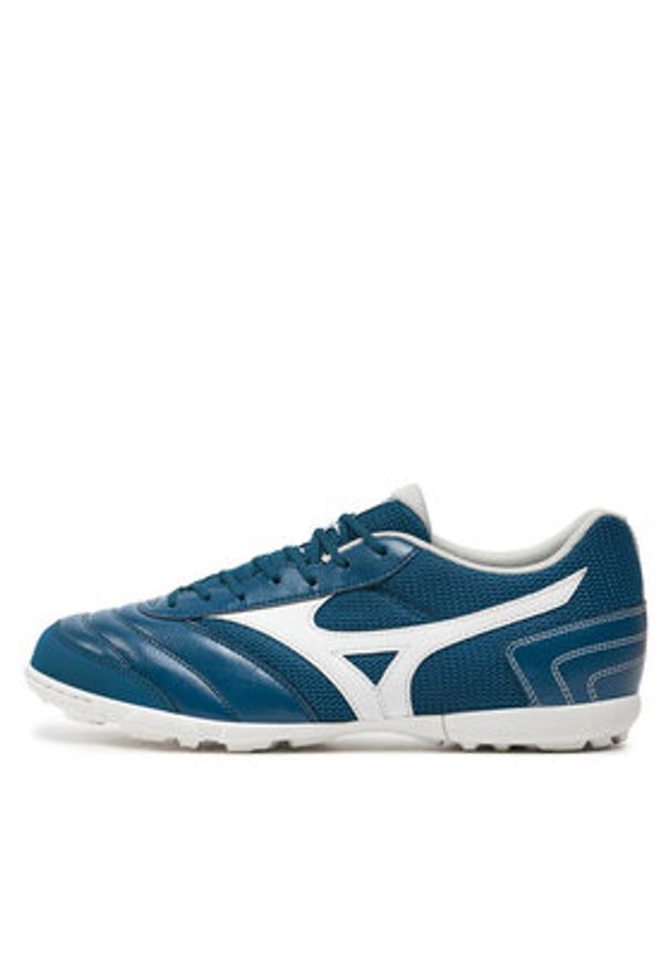 Mizuno Buty do piłki nożnej Mrl Sala Club Tf Q1GB2403 Niebieski. Kolor: niebieski. Materiał: skóra