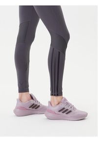 Adidas - adidas Legginsy Hyperglam JN2651 Szary Slim Fit. Kolor: szary. Materiał: syntetyk