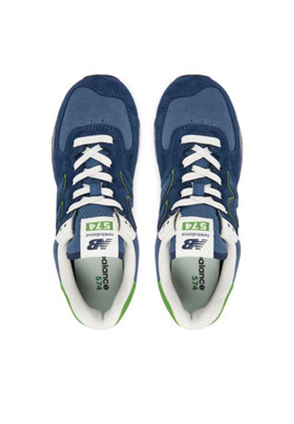 New Balance Sneakersy U574QBL W Niebieski. Kolor: niebieski. Materiał: skóra, zamsz. Model: New Balance 574