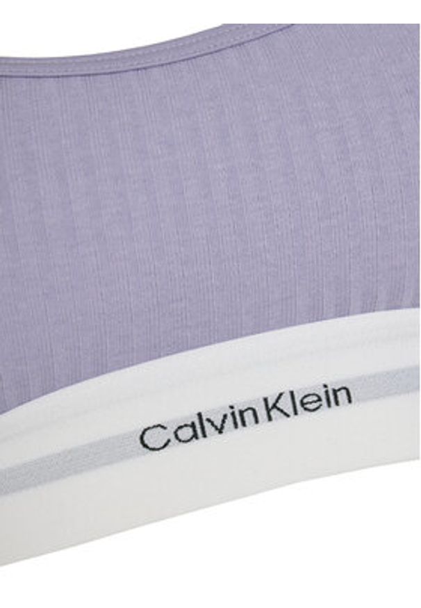 Calvin Klein Underwear Biustonosz top LV00QF8018 Fioletowy. Kolor: fioletowy. Materiał: bawełna