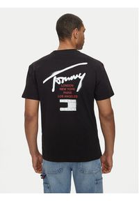 Tommy Jeans T-Shirt Graffiti Sig DM0DM18529 Czarny Regular Fit. Kolor: czarny. Materiał: bawełna #5