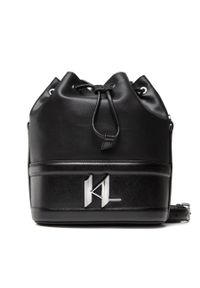 Karl Lagerfeld - Torebka KARL LAGERFELD 225W3089 Black. Kolor: czarny. Materiał: skórzane #1