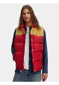 Levi's® Kamizelka Western Super Puffer A5634-0003 Czerwony Regular Fit. Kolor: czerwony. Materiał: syntetyk. Długość rękawa: bez rękawów #7