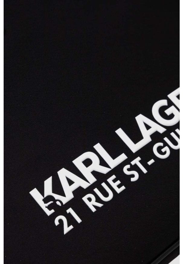 Karl Lagerfeld - KARL LAGERFELD Czarna aktówka K/rsg Briefcase Nylon. Kolor: czarny. Materiał: nylon