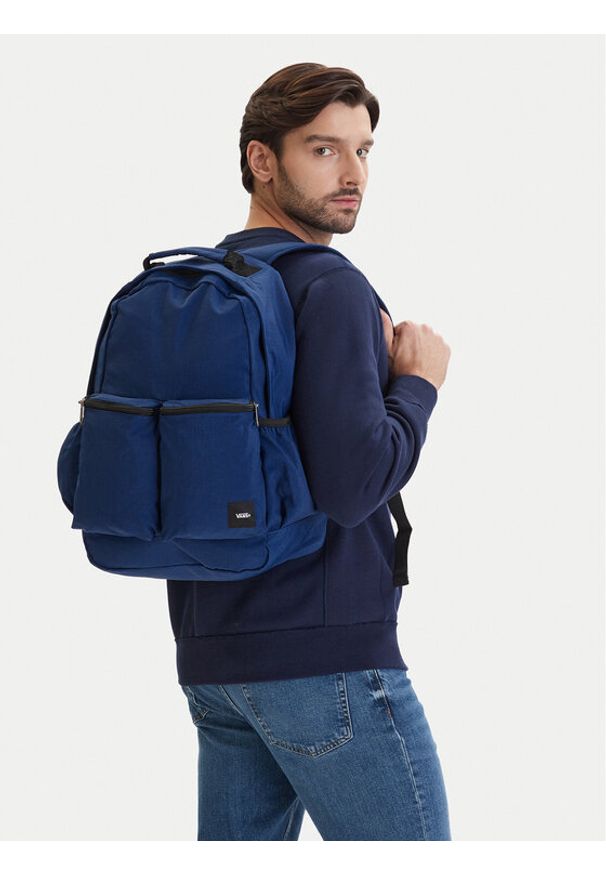 Vans Plecak VN000SUBFOB1 Niebieski. Kolor: niebieski. Materiał: skóra