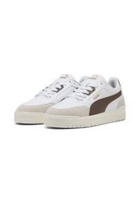 Puma - Sneakersy unisex Shuffle Downtown PUMA White Flat Bronze Vapor Gray Brown. Kolor: brązowy, biały, wielokolorowy, szary. Sport: turystyka piesza