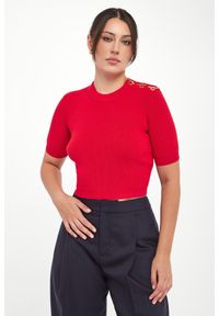 Elisabetta Franchi - Sweter damski cropped ELISABETTA FRANCHI #1