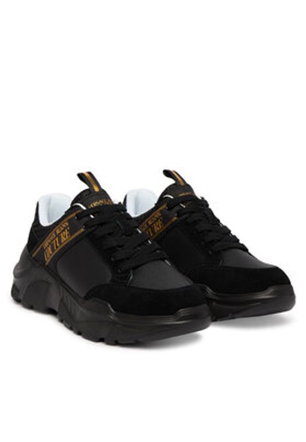 Versace Jeans Couture Sneakersy 80YA3SC2 Czarny. Kolor: czarny. Materiał: materiał
