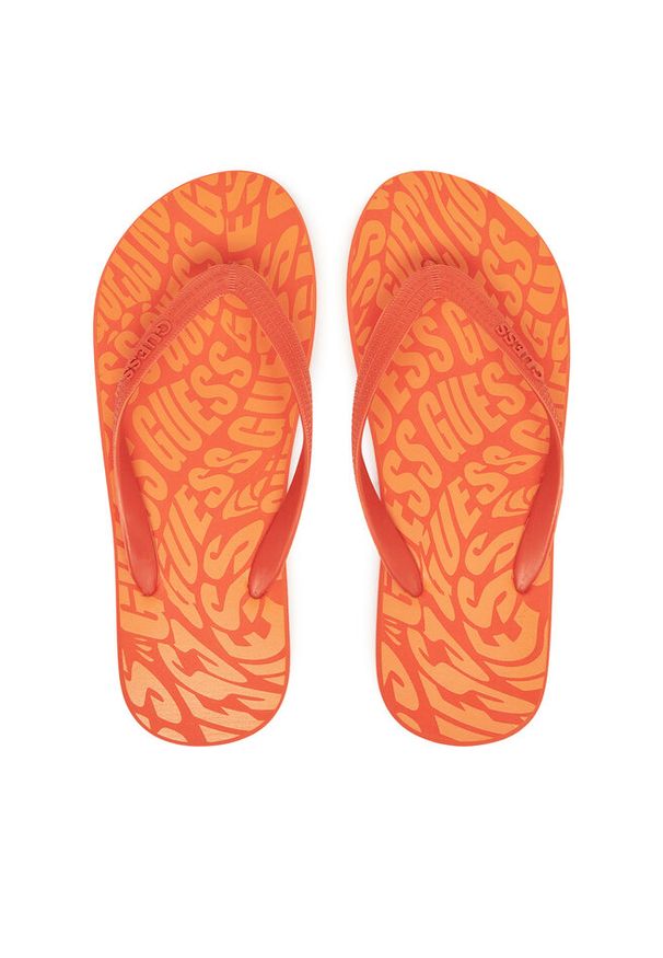 Japonki Guess. Kolor: pomarańczowy