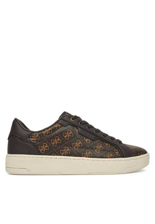 Sneakersy Guess. Kolor: brązowy
