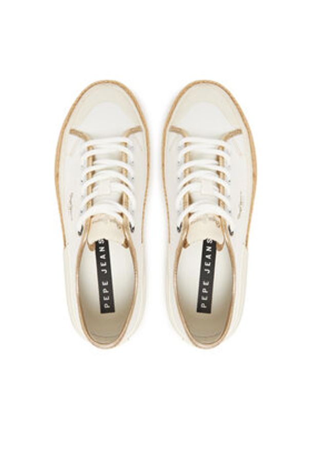 Pepe Jeans Espadryle Samoi Mix PLS31595 Biały. Kolor: biały. Materiał: materiał