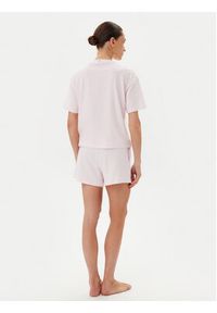 TOMMY HILFIGER - Tommy Hilfiger Piżama UW0UW05912 Różowy Regular Fit. Kolor: różowy. Materiał: bawełna #3