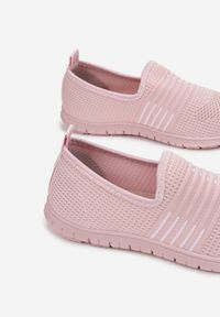 Born2be - Różowe Tenisówki Adrea. Nosek buta: okrągły. Kolor: różowy. Materiał: jeans, materiał. Szerokość cholewki: normalna #4