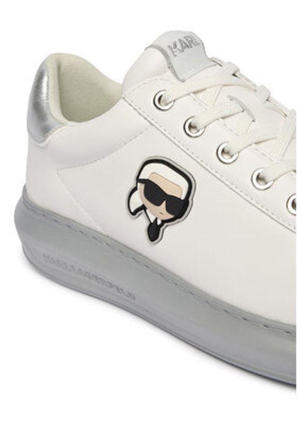 Karl Lagerfeld - KARL LAGERFELD Sneakersy KL62530P Biały. Kolor: biały. Materiał: skóra