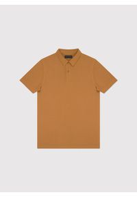 Pako Lorente - PAKO LORENTE – Męski t-shirt polo w kolorze beżowym. Okazja: na co dzień. Typ kołnierza: polo. Kolor: zielony, beżowy, brązowy. Materiał: bawełna, poliester. Styl: casual