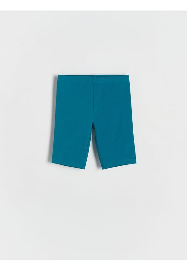 Reserved - Bawełniane kolarki - morski. Kolor: morski. Materiał: bawełna