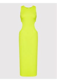 Simple Sukienka letnia SUD042 Zielony Slim Fit. Kolor: zielony. Materiał: syntetyk. Sezon: lato