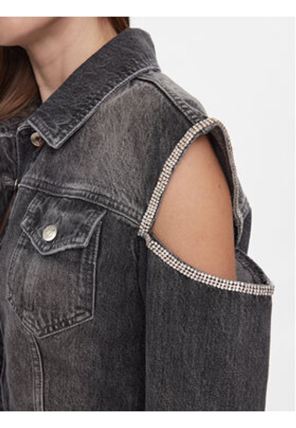 Liu Jo Kurtka jeansowa UA4117 D4891 Szary Regular Fit. Kolor: szary. Materiał: bawełna, syntetyk