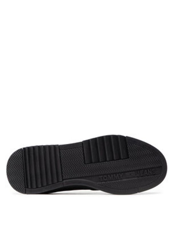 Tommy Jeans Sneakersy Basket EM0EM00900 Czarny. Kolor: czarny. Materiał: skóra