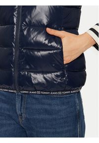 Tommy Jeans Bezrękawnik DW0DW19390 Granatowy Regular Fit. Kolor: niebieski. Materiał: syntetyk. Długość rękawa: bez rękawów