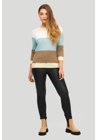 Greenpoint - Sweter z miękkiej dzianiny z nadrukiem. Materiał: dzianina. Wzór: nadruk