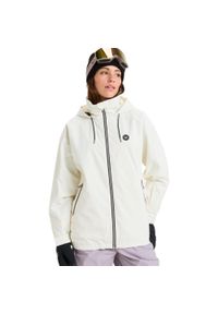 Roxy - Kurtka do sportów zimowych techniczna damska LANDSCAPE 10K. Kolor: biały. Materiał: poliester, materiał. Sezon: zima. Sport: narciarstwo #1