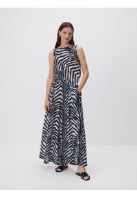 Reserved - Szerokie spodnie z modalem - wielobarwny. Materiał: tkanina #1