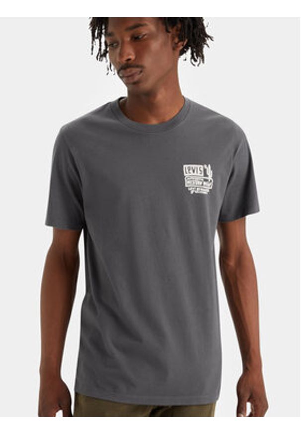 Levi's® T-Shirt Graphic 22491-1489 Szary Standard Fit. Kolor: szary. Materiał: bawełna