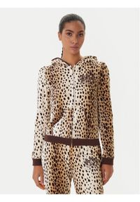 Juicy Couture Bluza JCGAS225012A Beżowy Slim Fit. Kolor: beżowy. Materiał: bawełna #1