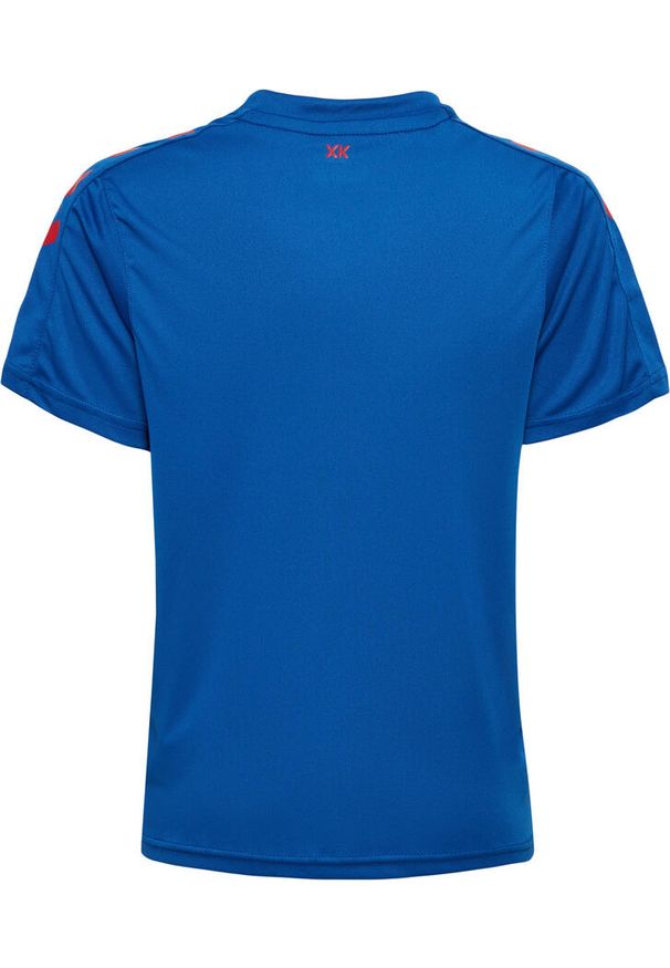 Koszulka dziecięca Hummel Striped. Kolor: wielokolorowy, niebieski, czerwony