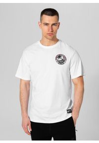 PITBULL - Koszulka bawełniana sportowa t-shirt dla dorosłych Oceanside. Kolor: biały, wielokolorowy, czarny. Materiał: bawełna