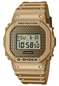 G-Shock - G-SHOCK ZEGAREK HIP HOP GOLD CHAIN DWE-5600HG-1ER. Rodzaj zegarka: cyfrowe. Materiał: tworzywo sztuczne